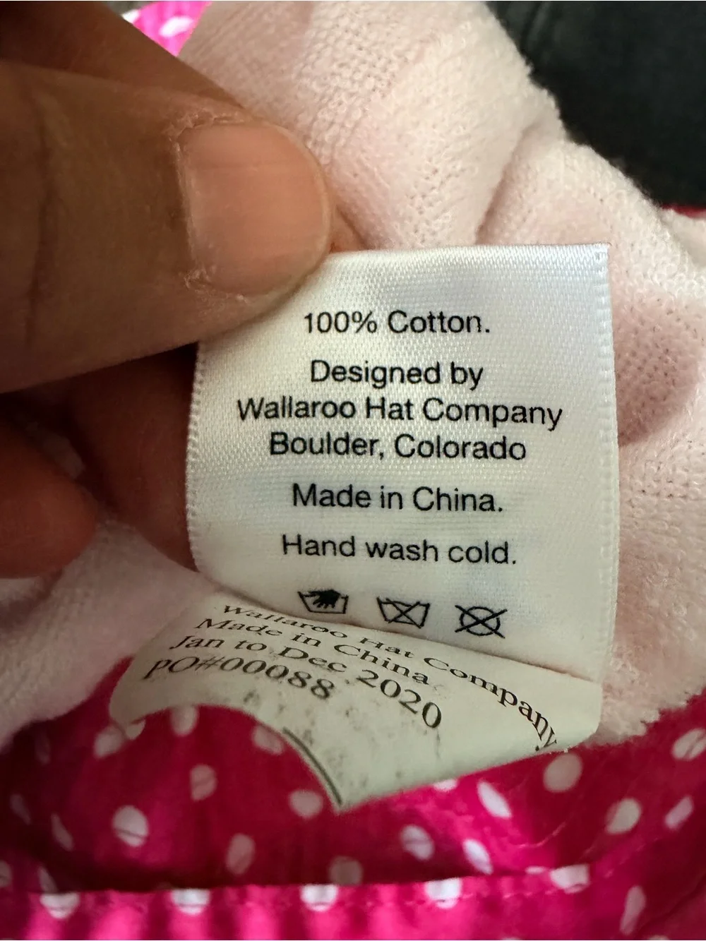 Wallaroo Kids Sun Hat in Hot Pink Polka Dot